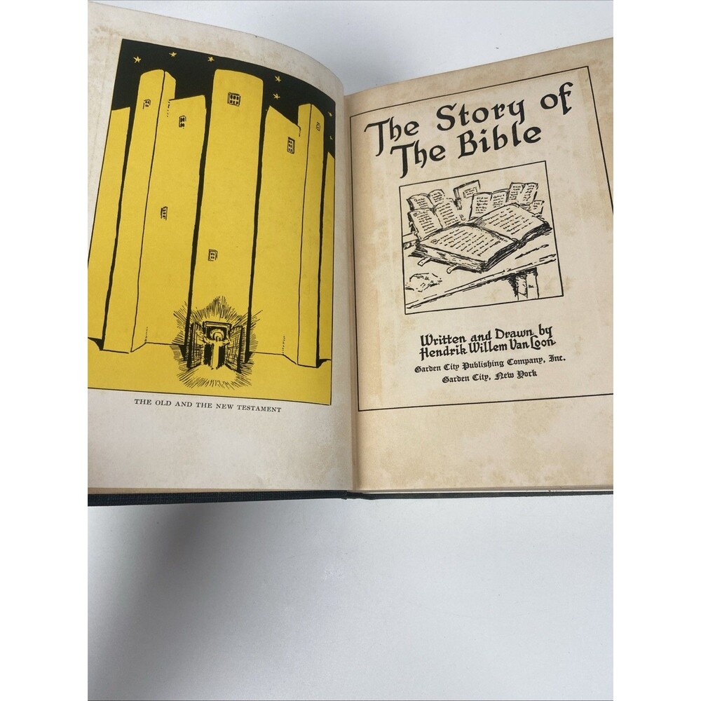 The Story of The Bible Hendrik Willem VanLoon 1923 Illustrated Hardcover